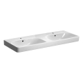 Geberit 500.223.01.1 - Lavabo doble mural Smyle Square 120x48 cm cerámica/blanco