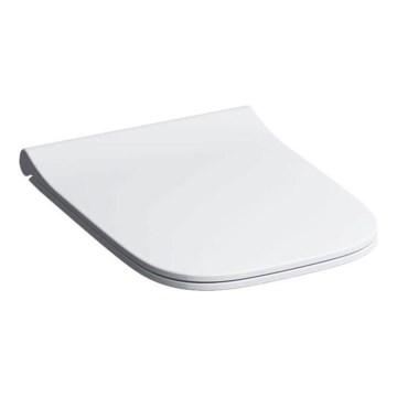 Geberit 500.240.01.1 - Asiento de inodoro SoftClose Smyle Square en duropolímero, blanco