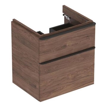 Geberit 500.352.JR.1 - Mueble bajo lavabo Smyle Square 61,7x58,4 cm nogal