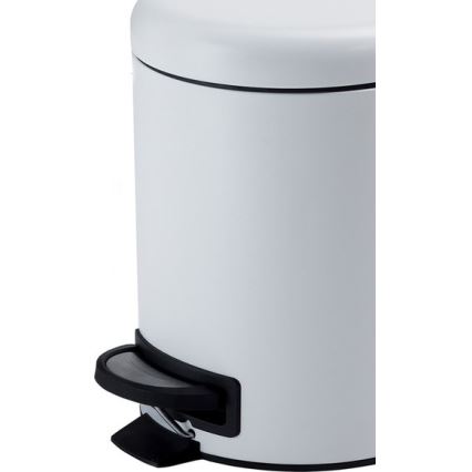 Gedy - Cubo de basura POTTY 3 l con cierre suave, blanco
