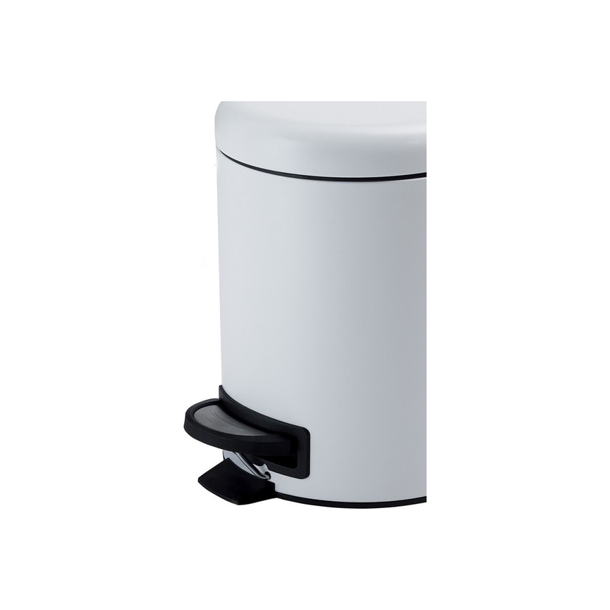 Gedy - Cubo de basura POTTY 3 l con cierre suave, blanco