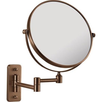 Gedy - Espejo de maquillaje de pared GAIA en bronce