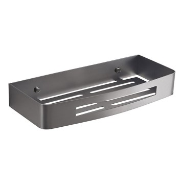 Gedy - Estante de pared para ducha SMART 30x12,8 cm gris metálico