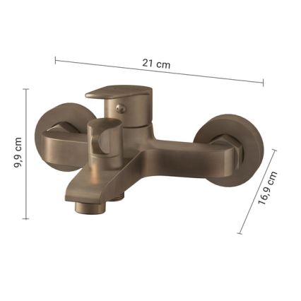 Gedy - Grifo de bañera COMO en bronce