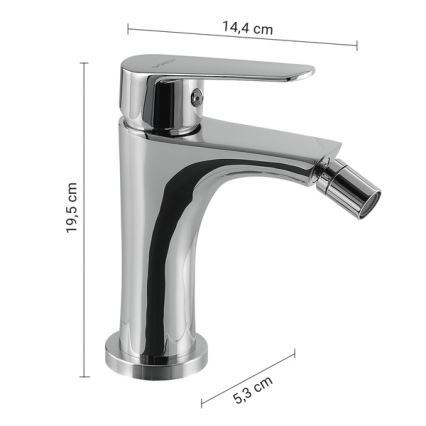 Gedy - Grifo de bidé COMO 19,5 cm cromo brillante