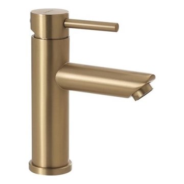 Gedy - Grifo de lavabo GARDA 18 cm, acabado dorado
