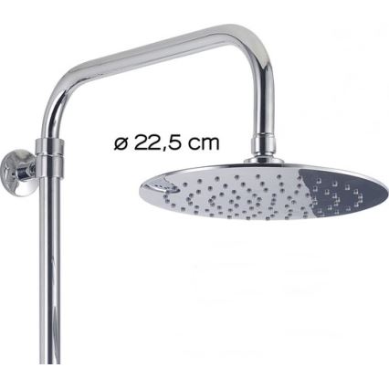 Gedy - Juego de ducha con grifería STAR PLUS cromo brillante