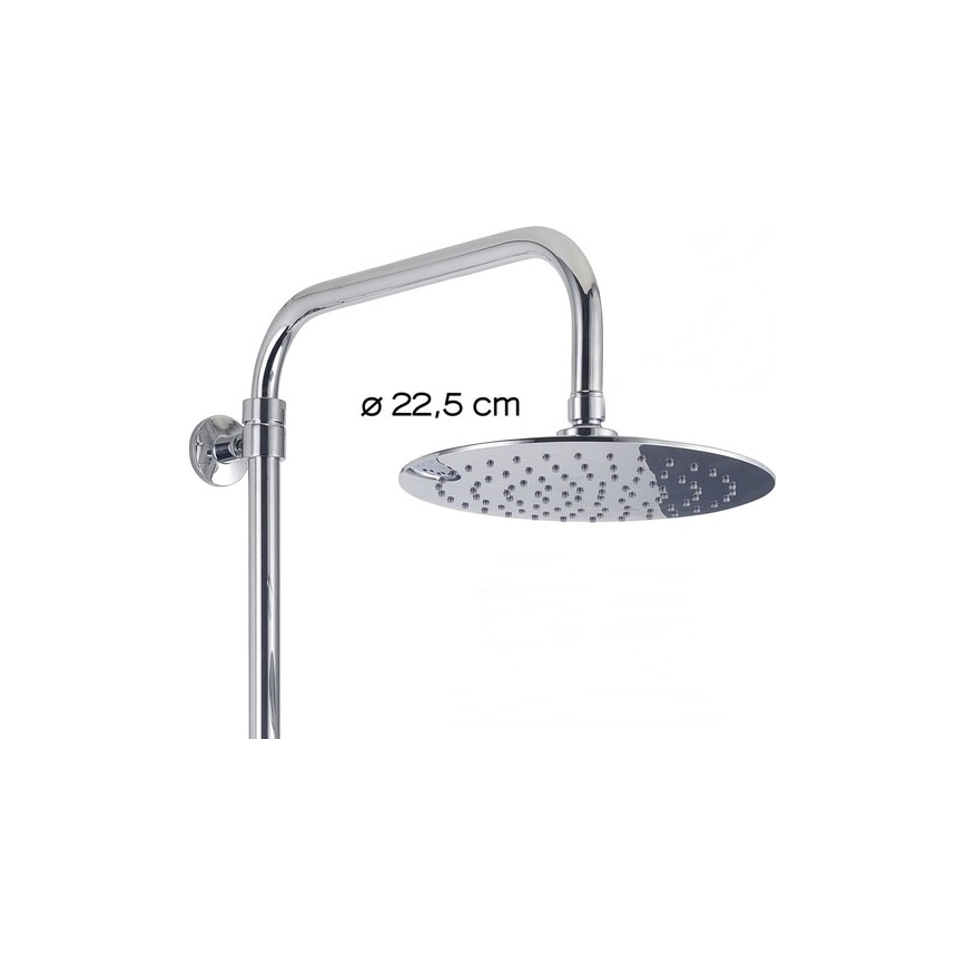 Gedy - Juego de ducha con grifería STAR PLUS cromo brillante