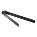 Gedy - Portatoallas giratorio de pared PIRENEI 36 cm negro mate