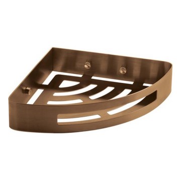 Gedy - Repisa de esquina para ducha PIRENEI, color bronce