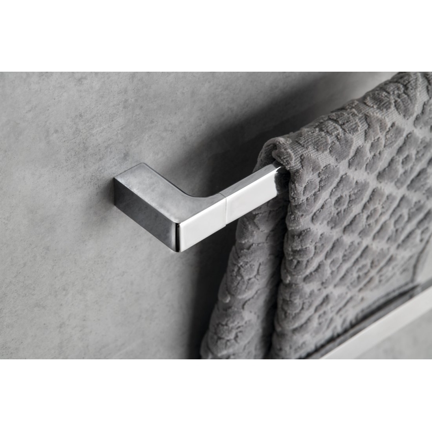 Gedy - Toallero de pared PIRENEI 6,6x35 cm cromo brillante