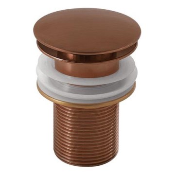 Gedy - Válvula de desagüe CLICK-CLACK para lavabo, Ø 6,6 cm, bronce