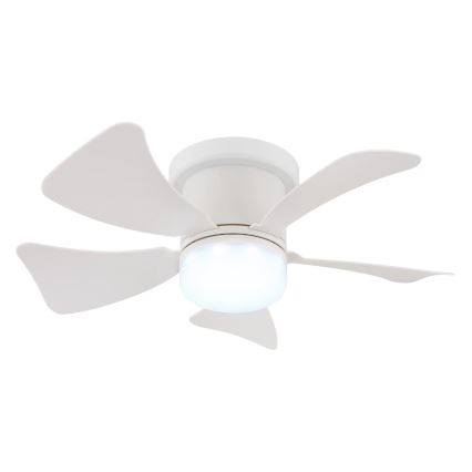 Globo - Ventilador de techo LED regulable LED/10W/230V 3000-6500K blanco + mando a distancia