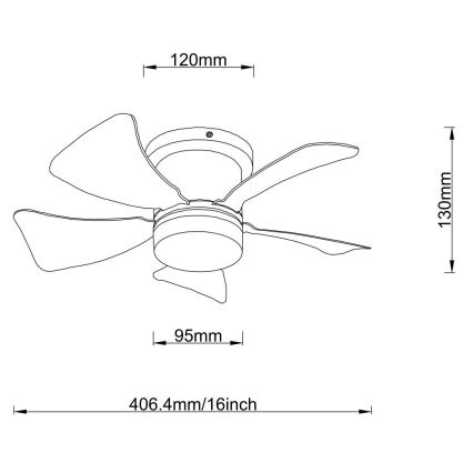 Globo - Ventilador de techo LED regulable LED/10W/230V 3000-6500K blanco + mando a distancia