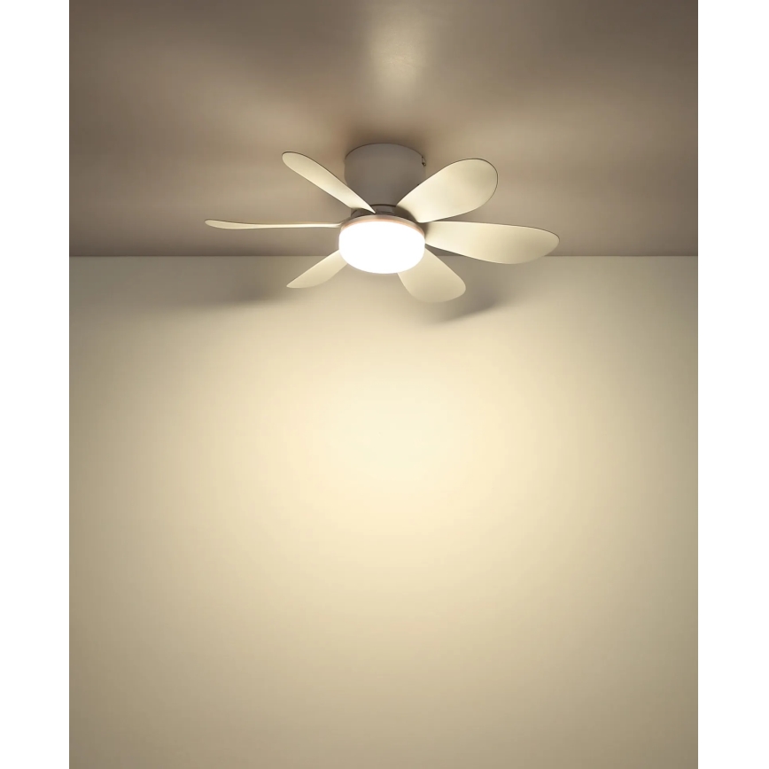 Globo - Ventilador de techo LED regulable LED/5W/230V 2700-6500K blanco + control remoto
