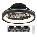 Globo 03665 - Ventilador de techo LED RGB regulable DEANNE LED/40W/230V + control remoto