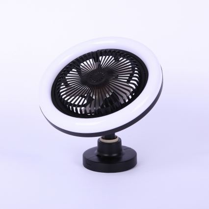 Globo - Ventilador de techo LED regulable LED/20W/230V 3000-6500K negro + mando a distancia