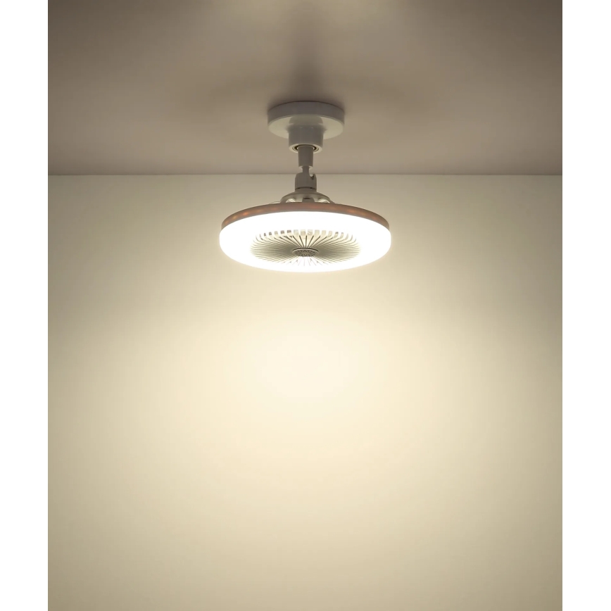 Globo - Ventilador de techo LED regulable LED/20W/230V 3000-6500K blanco + mando a distancia