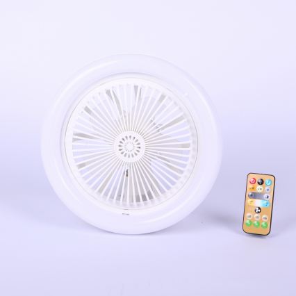 Globo - Ventilador de techo LED regulable LED/20W/230V 3000-6500K blanco + mando a distancia