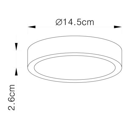 Globo - Lámpara LED de techo regulable LED/15W/230V