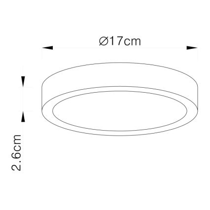 Globo - Luminaria de techo regulable LED/22W/230V