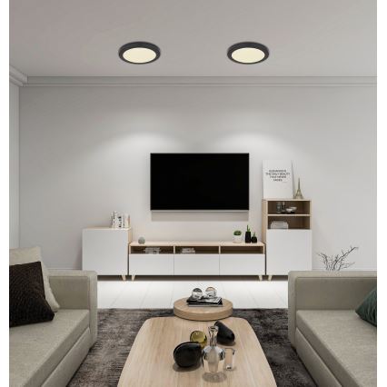 Globo - Plafón LED LED/24W/230V 3000/4000/6500K negro