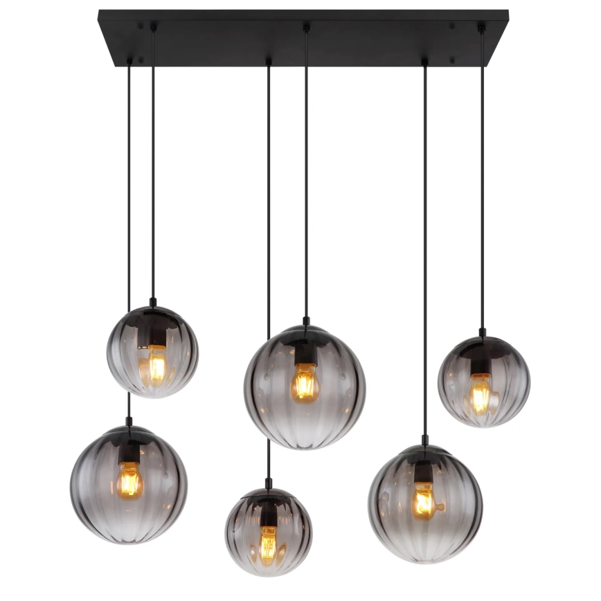 Globo - Lámpara colgante 6xE27/60W/230V