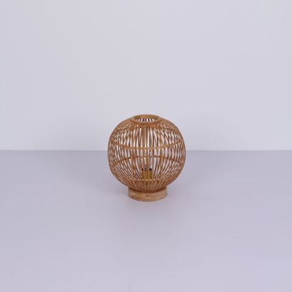 Globo - Lámpara de mesa 1xE27/60W230V bambú