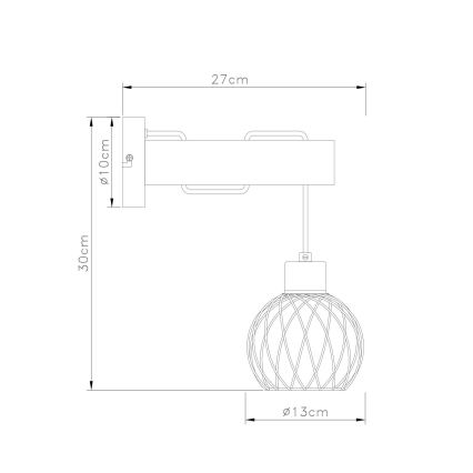 Globo - Aplique 1xE27/15W/230V