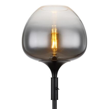 Globo - Lámpara de pie 1xE27/40W/230V negra