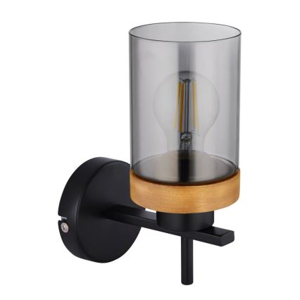 Globo - Lámpara de pared 1xE27/40W/230V metal/madera