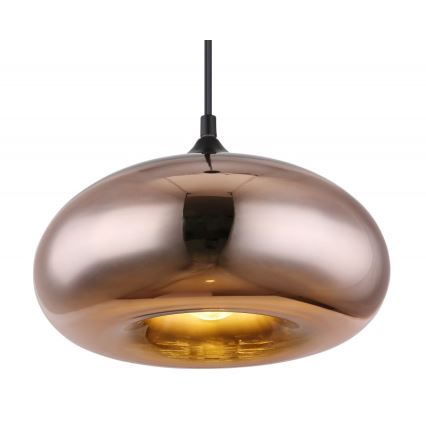 Globo - Lámpara colgante 1xE27/60W/230V cobre