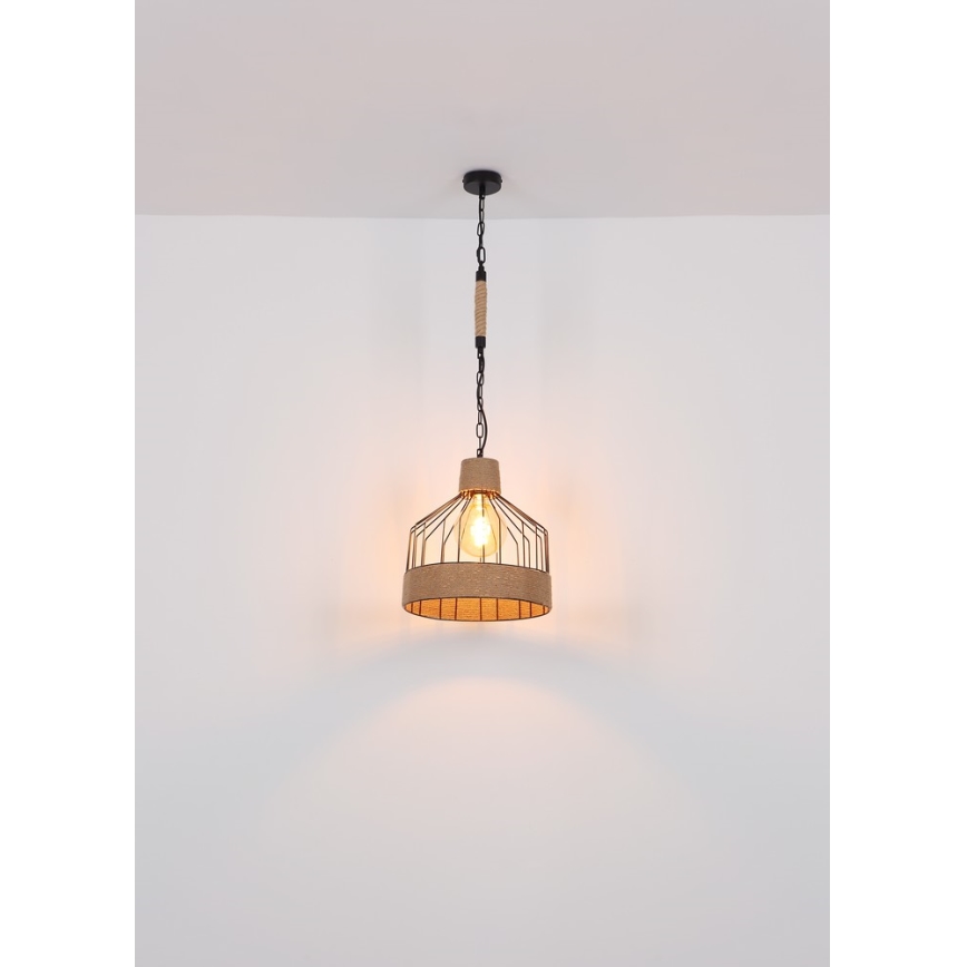 Globo - Lámpara de araña en cadena 1xE27/60W/230V