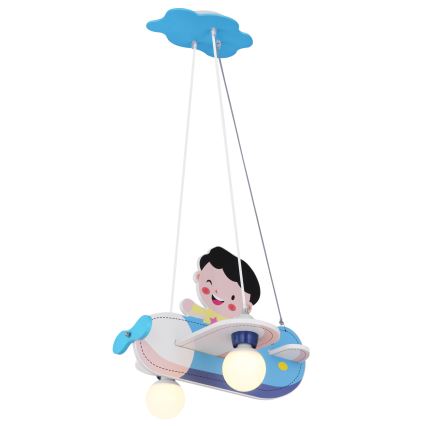 Globo - Lámpara colgante infantil 2xE27/40W/230V