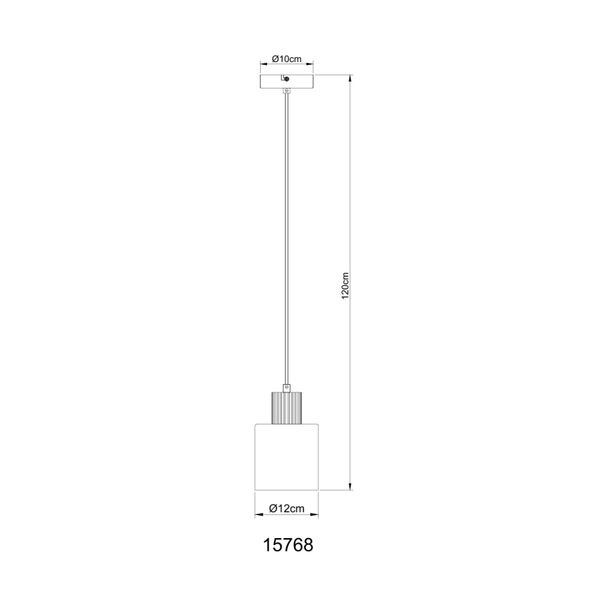 Globo - Lámpara colgante con cable 1xE27/25W/230V Ø 12 cm