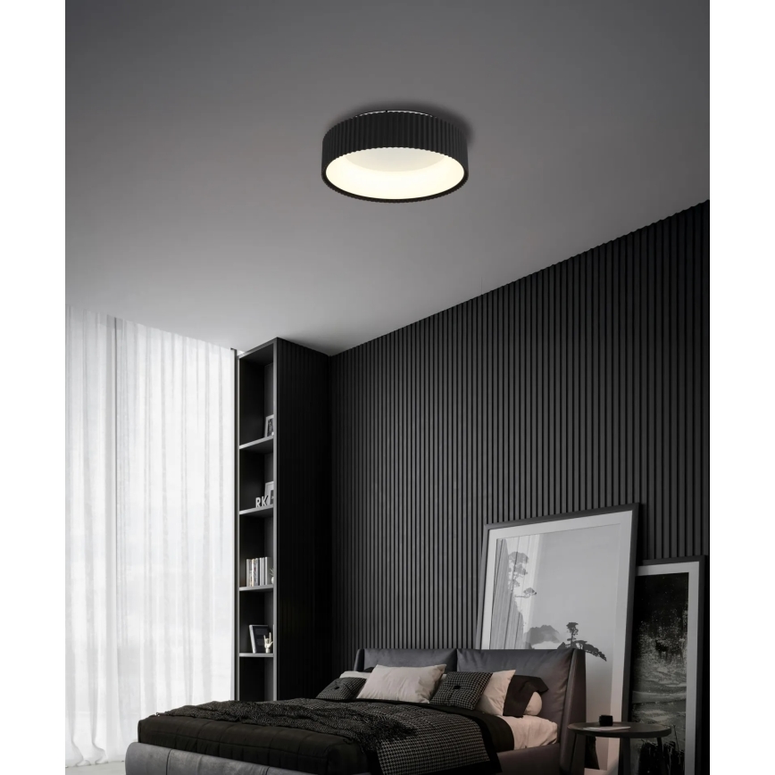 Globo - Plafón LED 45 W, 230 V, 2700/4000/6000 K, Ø 46 cm, negro