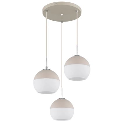 Globo - Lámpara colgante con cable 3xE27/60W/230V