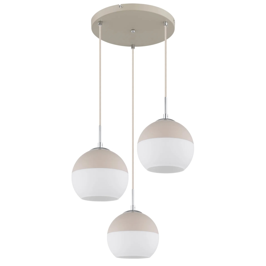 Globo - Lámpara colgante con cable 3xE27/60W/230V