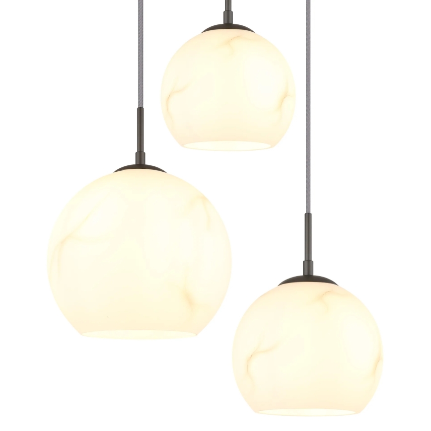 Globo - Lámpara colgante con cable 5x E27/60W/230V, diámetro 75 cm