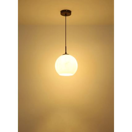 Globo - Lámpara colgante con cable, 1xE27/60W/230V, diámetro 25 cm