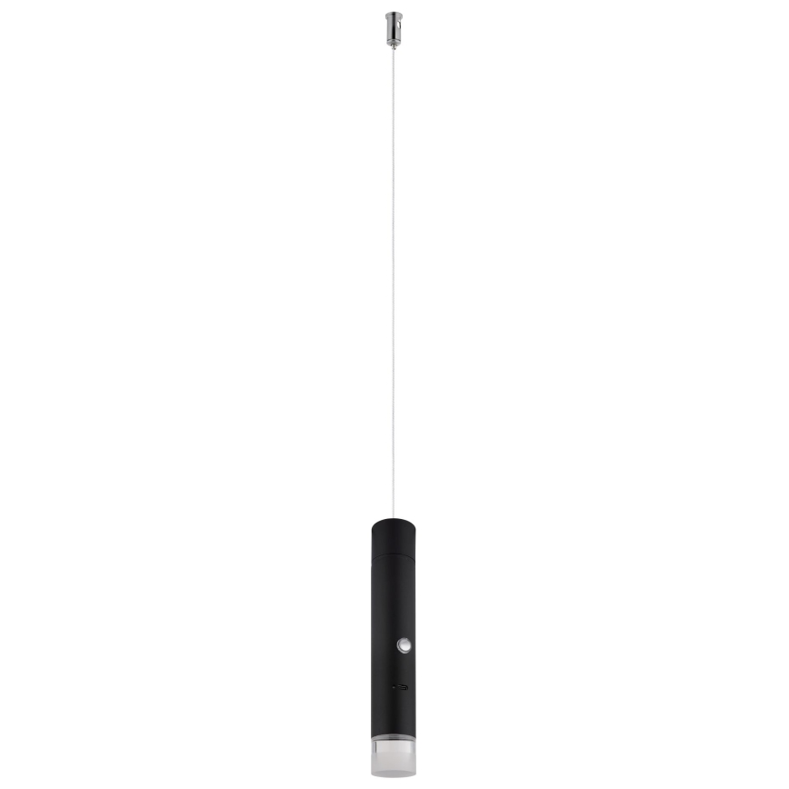 Globo - Lámpara recargable táctil regulable 2 en 1 LED/2W/230/5V, negra