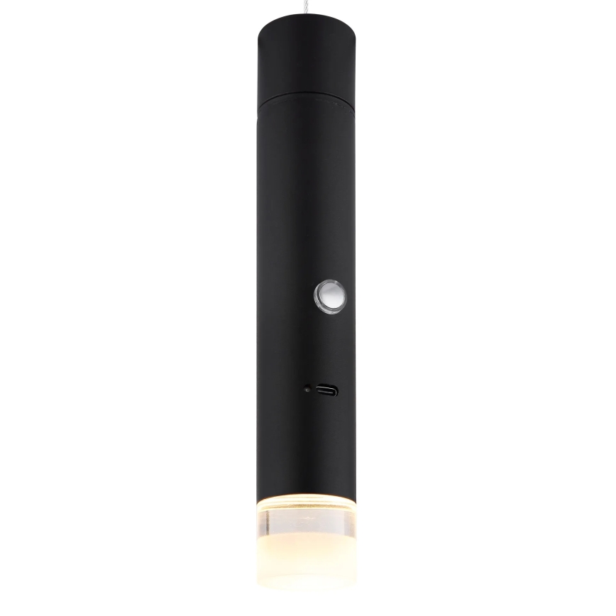 Globo - Lámpara recargable táctil regulable 2 en 1 LED/2W/230/5V, negra