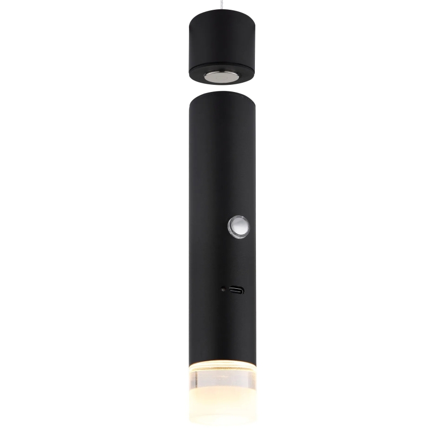 Globo - Lámpara recargable táctil regulable 2 en 1 LED/2W/230/5V, negra