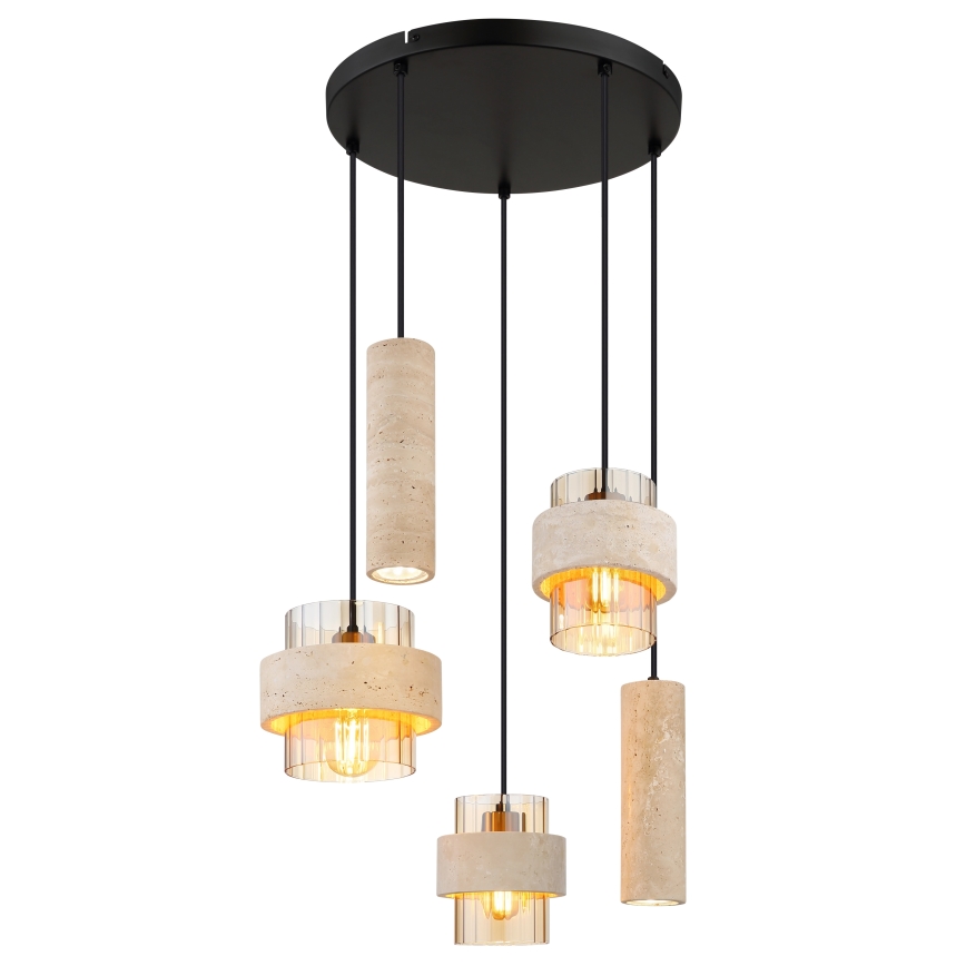 Globo - Lámpara suspendida por cable 3xE27/40W/230V + 2xGU10/10W