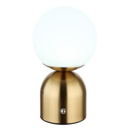 Globo - Lámpara de mesa táctil LED regulable LED/2,5W/3,7V 2700K/4000K/6500K 1800 mAh USB latón
