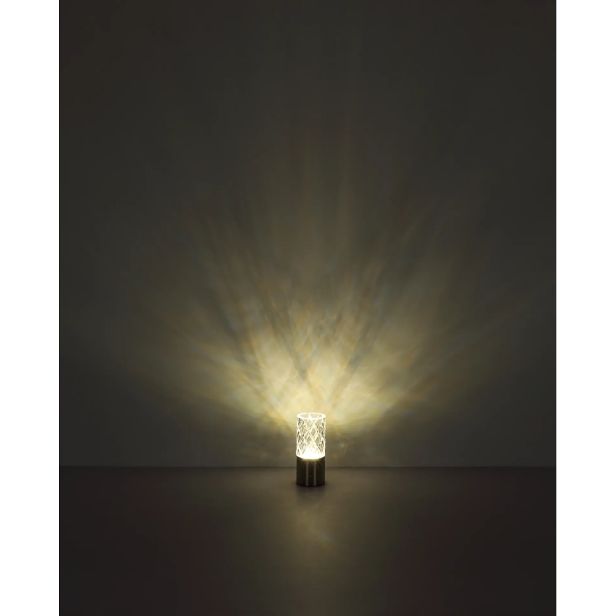 Globo - Lámpara de mesa táctil LED regulable LED/2,5W/3,7V 2700K/4000K/6500K 1800 mAh USB cromo mate