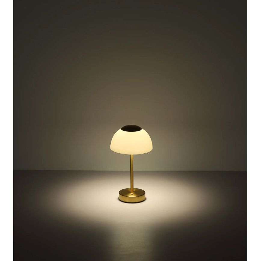 Globo - Lámpara de sobremesa recargable LED regulable LED/2,5W/5V 1800 mAh 2700K/4000K/6500K latón