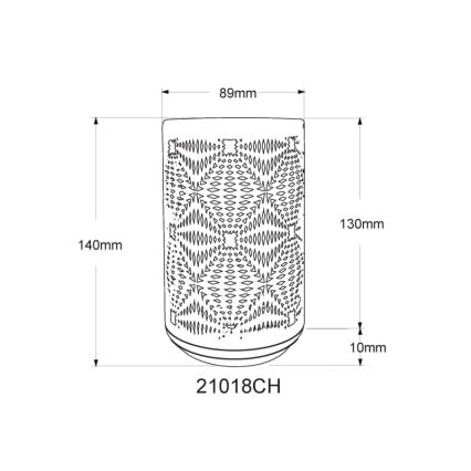 Globo - Lámpara de mesa recargable LED RGB táctil LED/1W/5V 500 mAh marrón