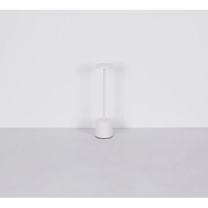Globo - Lámpara de mesa táctil LED regulable LED/1,2W/3,7V 2000K/3500K/7000K 1200 mAh USB blanca
