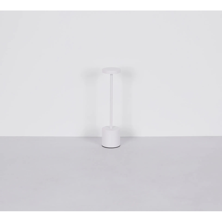 Globo - Lámpara de mesa táctil LED regulable LED/1,2W/3,7V 2000K/3500K/7000K 1200 mAh USB blanca